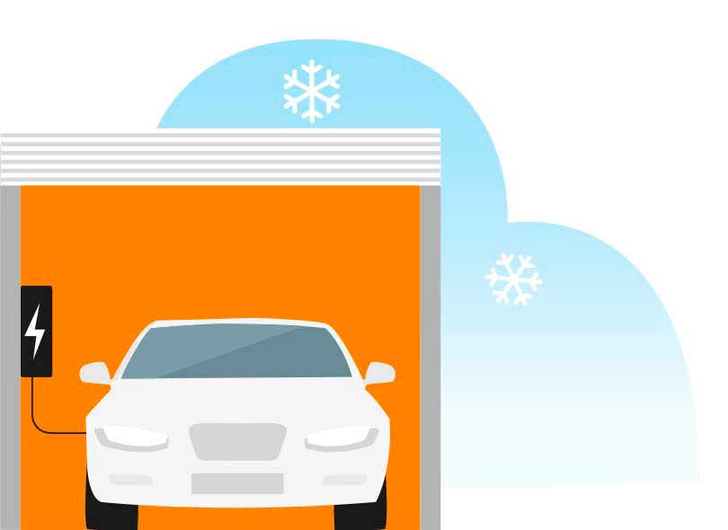 Mit dem Elektroauto durch den Winter - Tipps (Illustration: SeitenPlan)