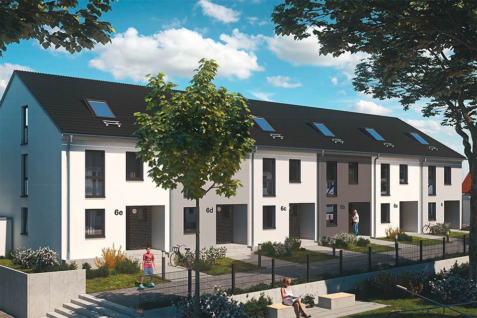 Energiekomforthaeuser der VBW (Abbildung: VBW/VISTRAL 3D Visualisierung)