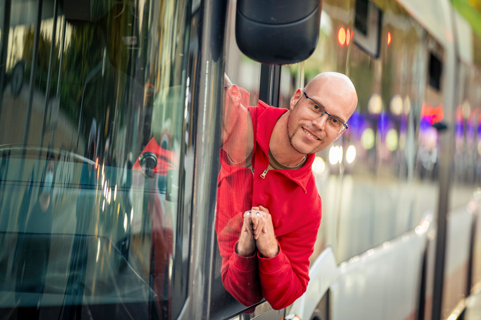 Daniel Schlenkermann, Busfahrer der BOGESTRA (Foto: Martin Leclaire)