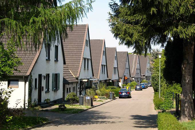 Siedlung Dahlhauser Heide in Bochum (Foto: HJWshared auf Wikivoyage shared, CC BY-SA 3.0, https://commons.wikimedia.org/w/index.php?curid=23195831)