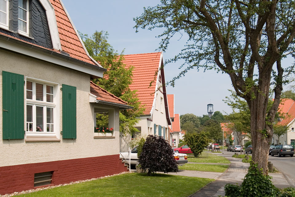 Siedlung Teutoburgia in Herne (Foto: Arnoldius - Selbst fotografiert, CC BY-SA 3.0, https://commons.wikimedia.org/w/index.php?curid=4535529)