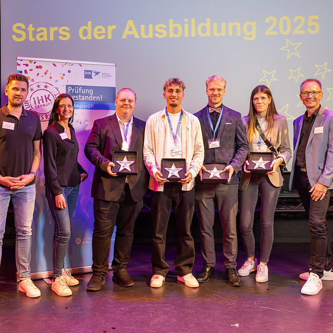 Sieben Personen mit Auszeichnung bei Ausbildungsstars 2025