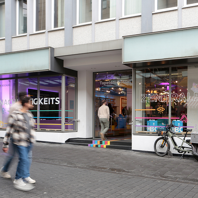 Eingang der Nachhaltigkeitszentrale in Bochum