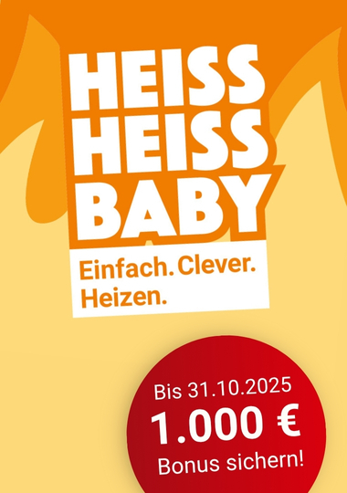 Werbebild mit Text zu Heizungsbonus und Ablaufdatum