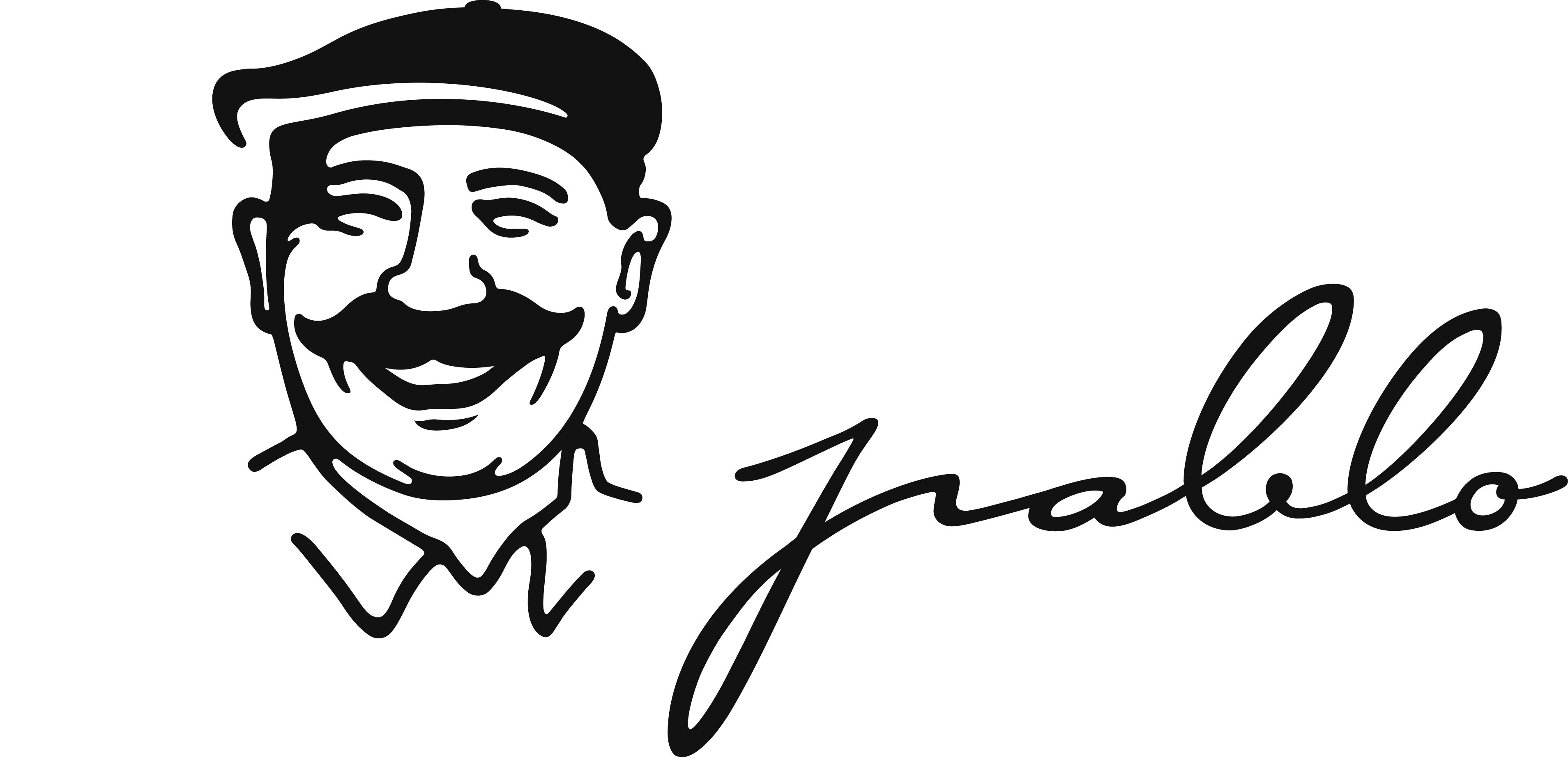 Illustration eines Kopfes mit Baskenmütze und handschriftlichem Schriftzug "Pablo" daneben.