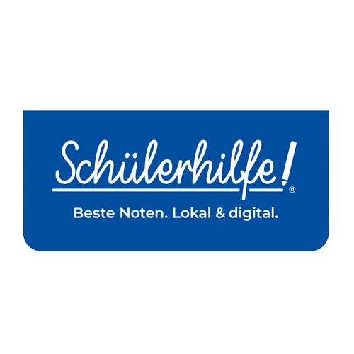 Logo Schülerhilfe blau  mit weißer Schreibschrift